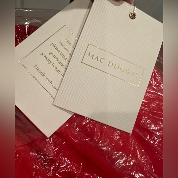 Mac Duggal 67941 One Shoulder Lace-Up Dress Size 2 New - Picture 4 of 6